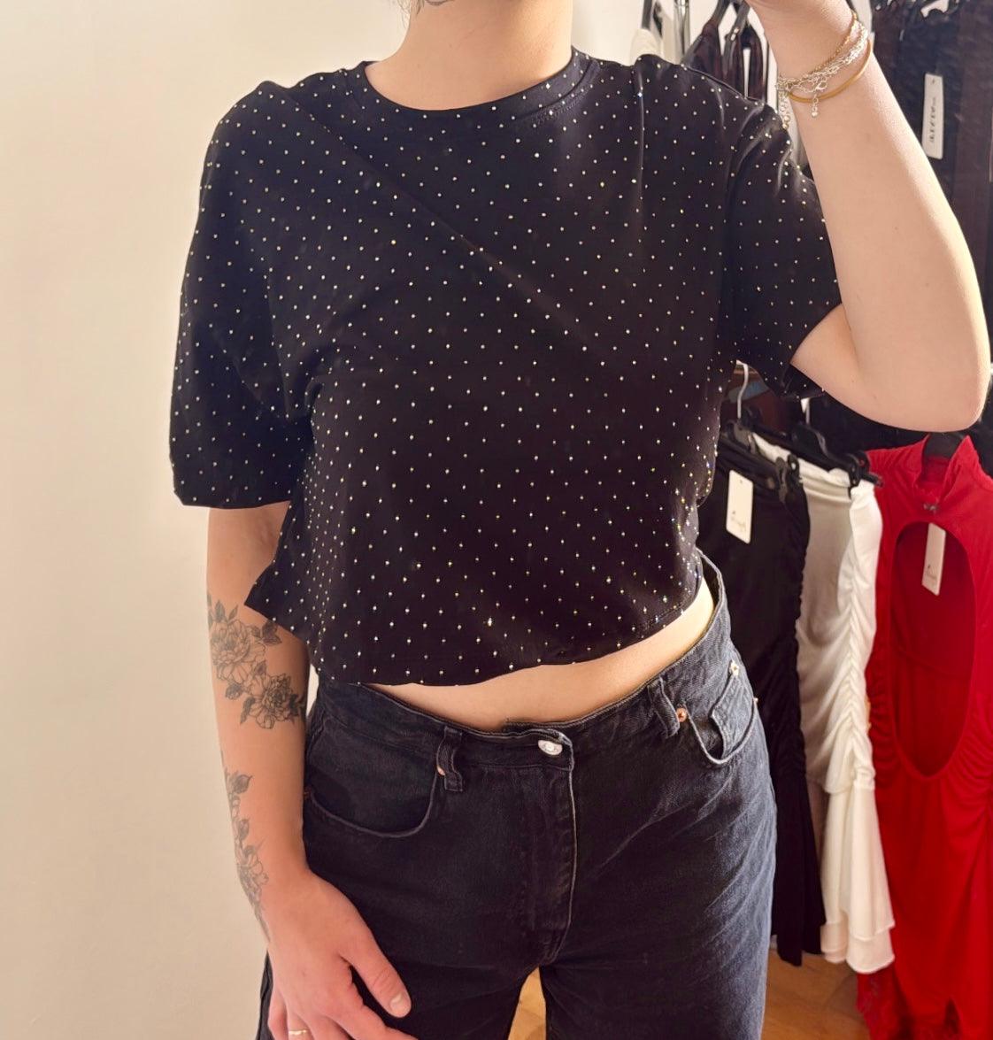 Maglia brillantinata
