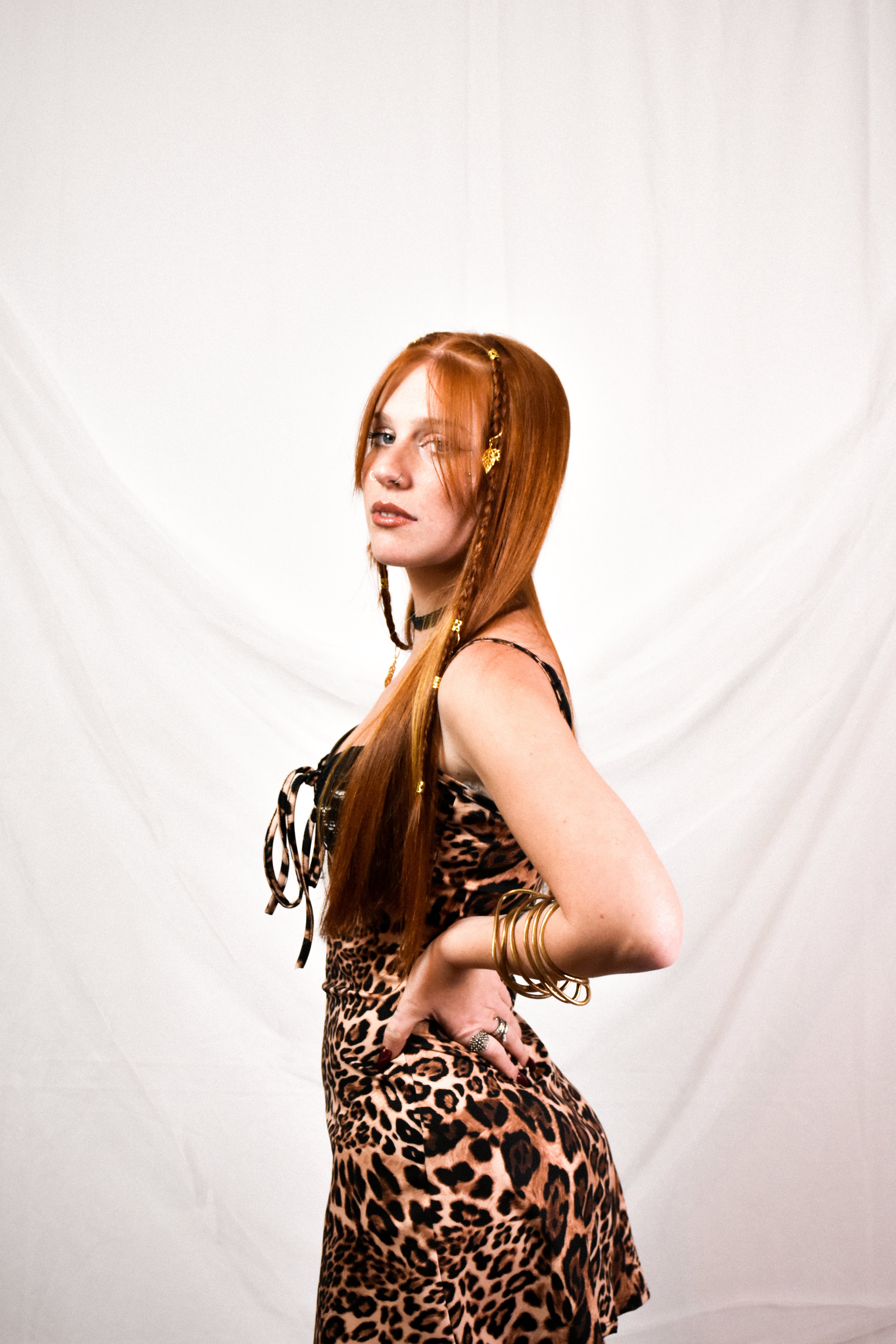 Minidress leopardato